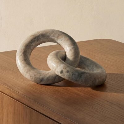 Alternative view of Hera Tabletop Decor Beige Marble