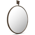 Cameo Mirror Aged Brass - Image 3