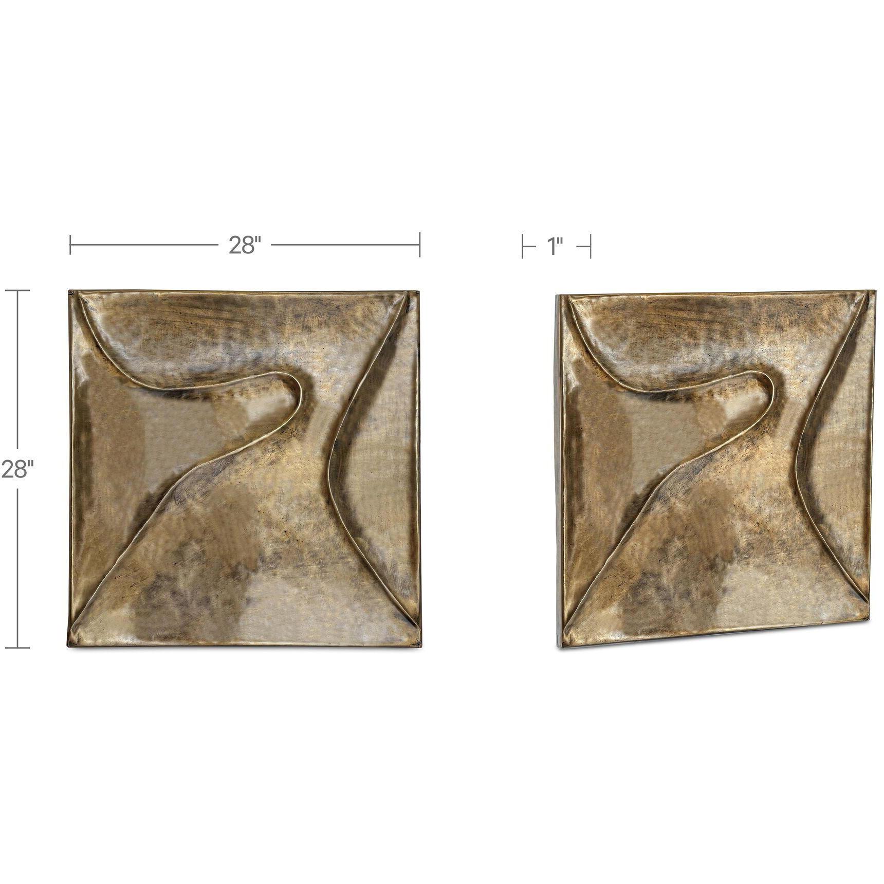Bode Wall Sculpture Aged Brass - Image 3