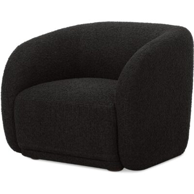 Alternative view of Faye Accent Chair Black Boucle