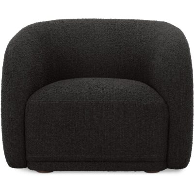 Faye Accent Chair Black Boucle