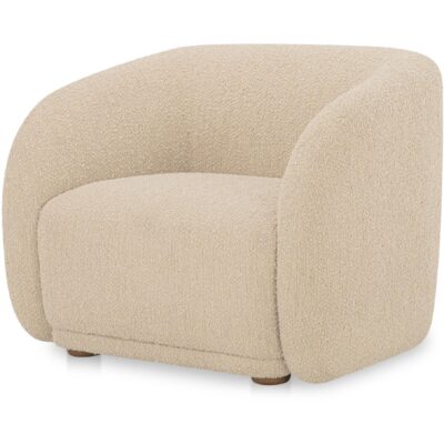 Alternative view of Faye Accent Chair Beige Boucle