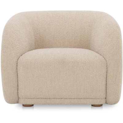 Faye Accent Chair Beige Boucle