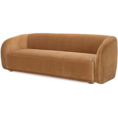 Alternative view of Faye Sofa Tan Faux Mohair