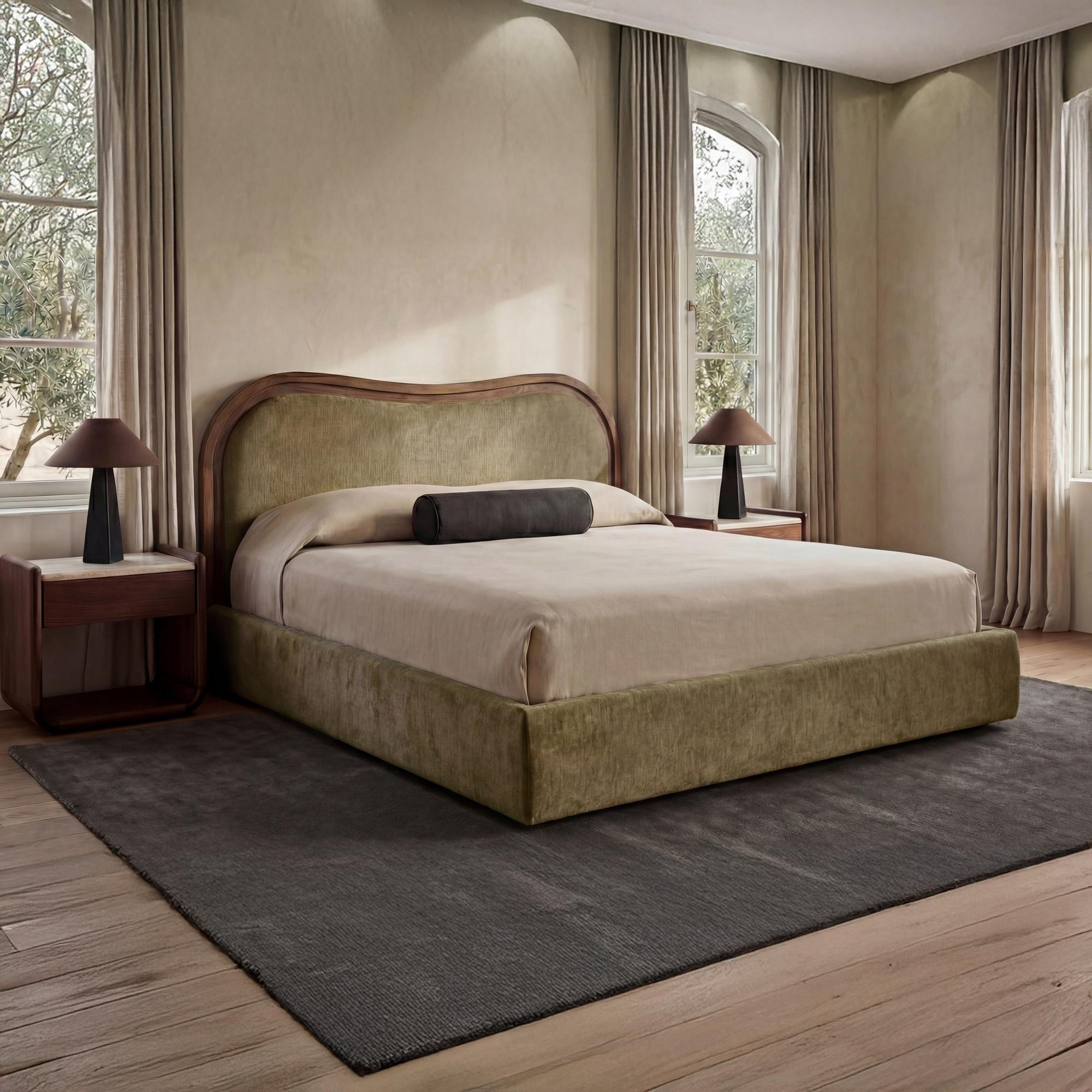 Camilla King Bed Green - Image 2