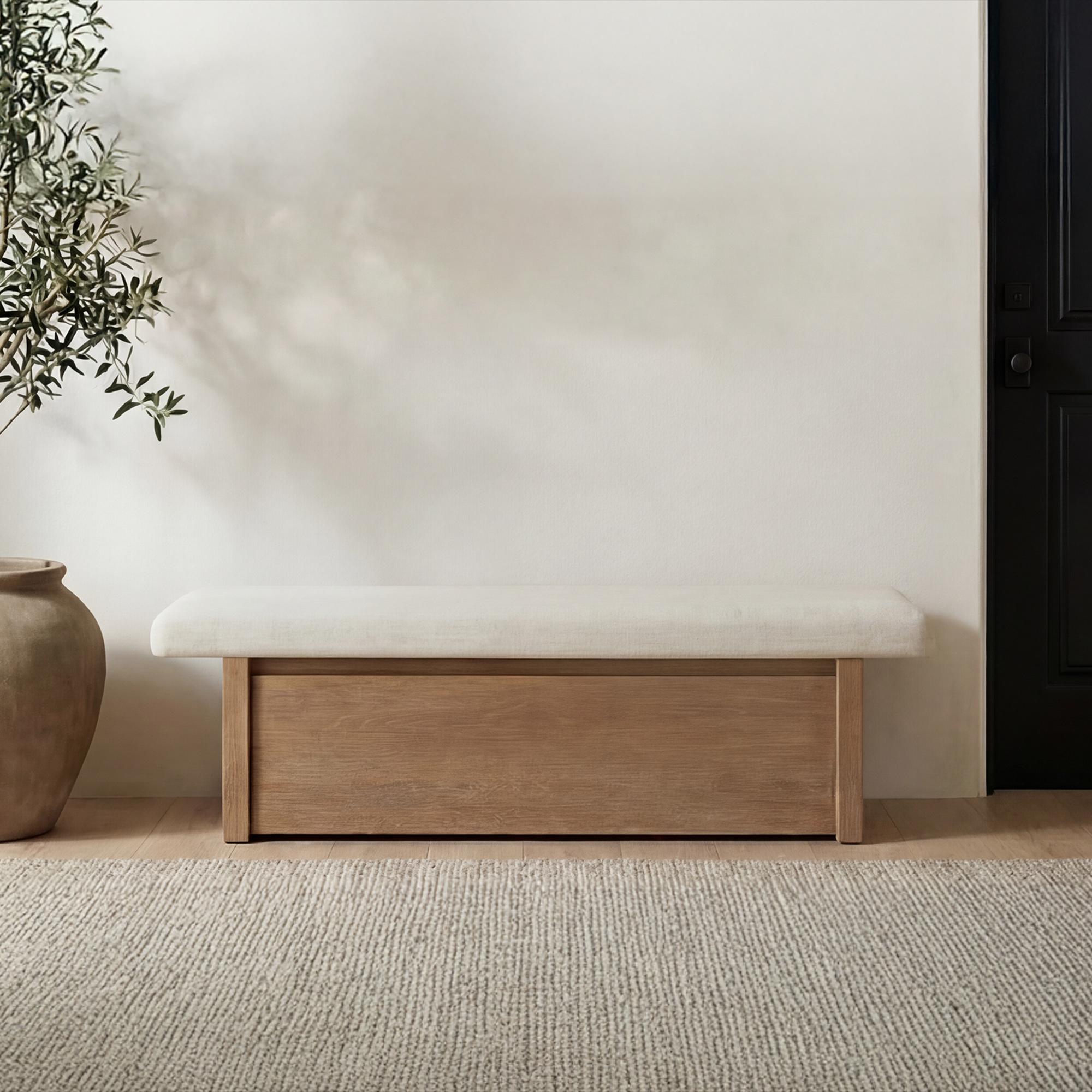 Gemma Storage Bench Oat 6 Gemma Storage Bench Oat - Image 6
