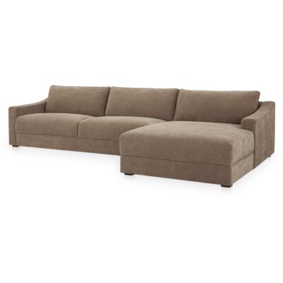 Alternative view of Farrow Sectional Taupe Right
