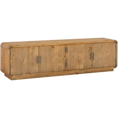 Alternative view of Monterey Media Cabinet Rustic Blonde