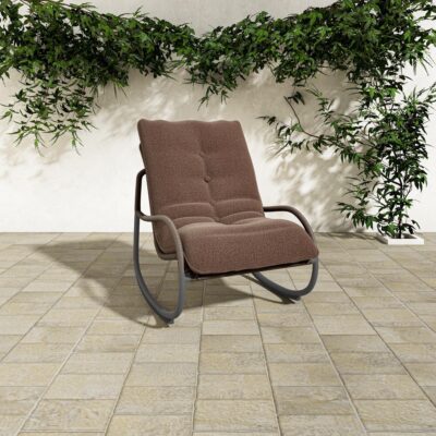 Alternative view of Lyra Outdoor Rocking Chair Brown