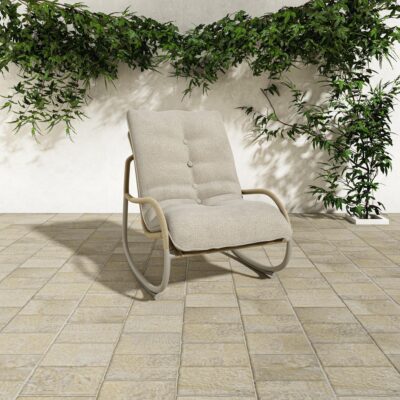Alternative view of Lyra Outdoor Rocking Chair Beige