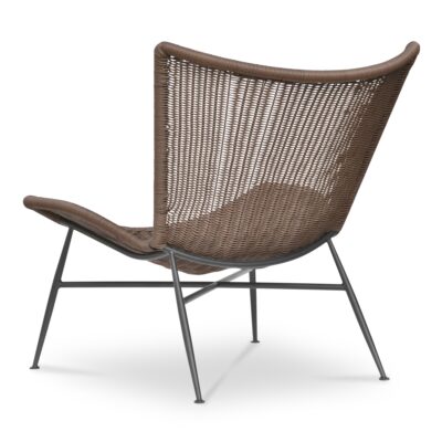 Alternative view of Paige Outdoor Accent Chair Brown