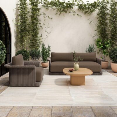 Alternative view of Meredith Outdoor Accent Chair Brown