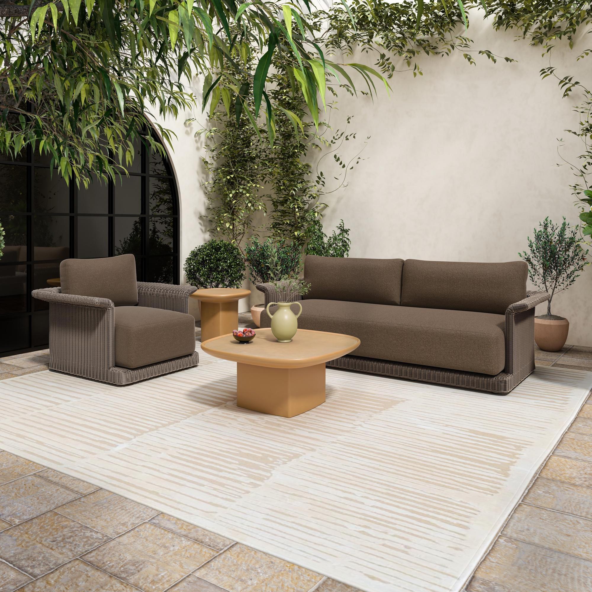 Meredith Outdoor Accent Chair Brown - Image 3