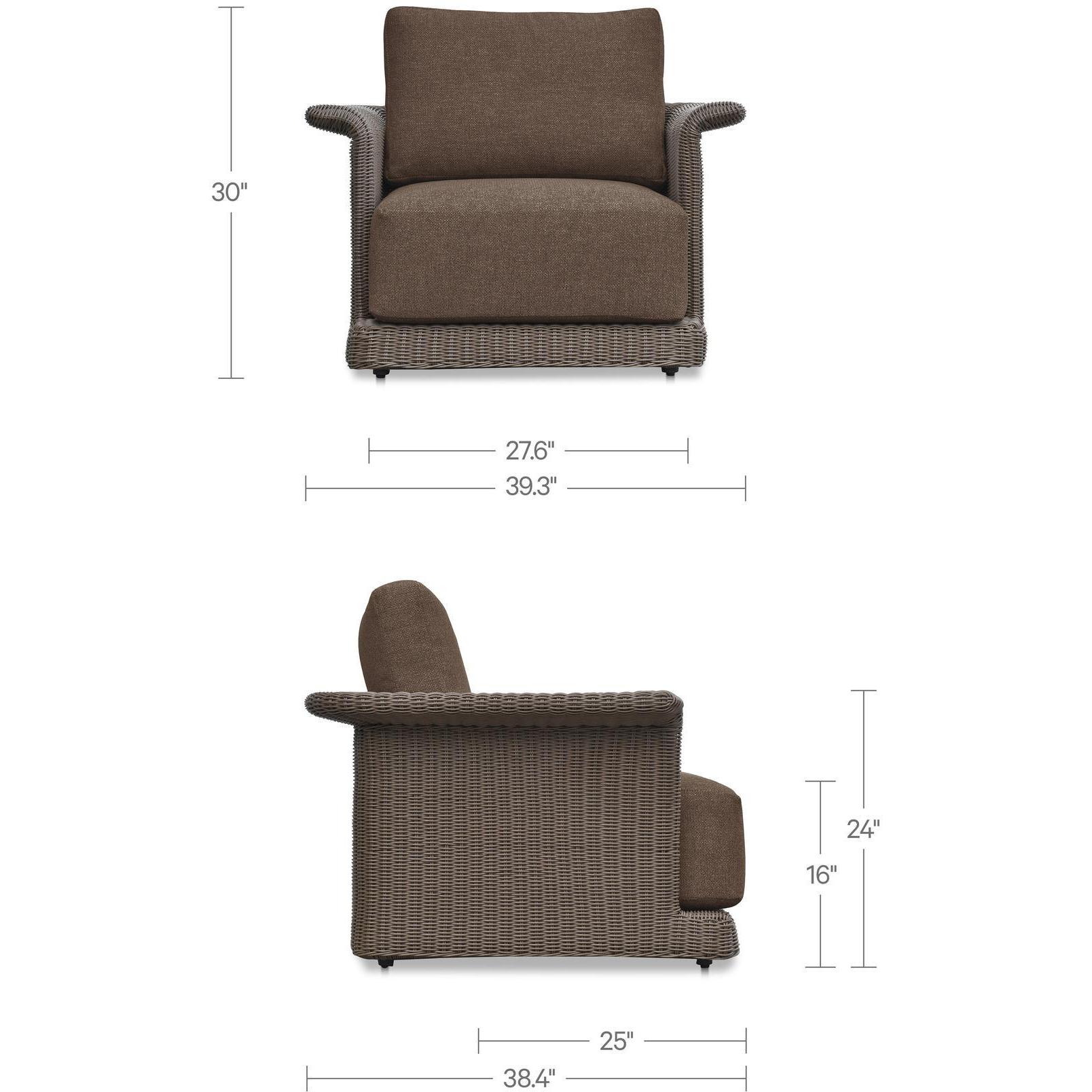 Meredith Outdoor Accent Chair Brown - Image 4