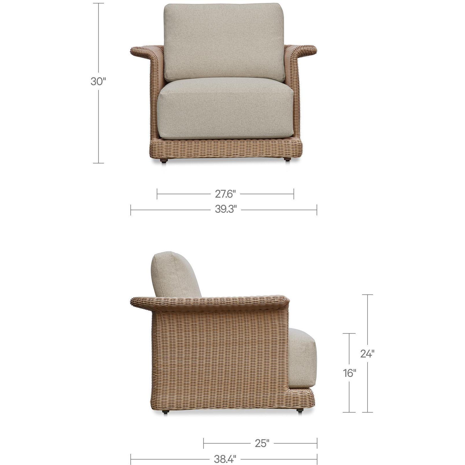 Meredith Outdoor Accent Chair Beige - Image 5