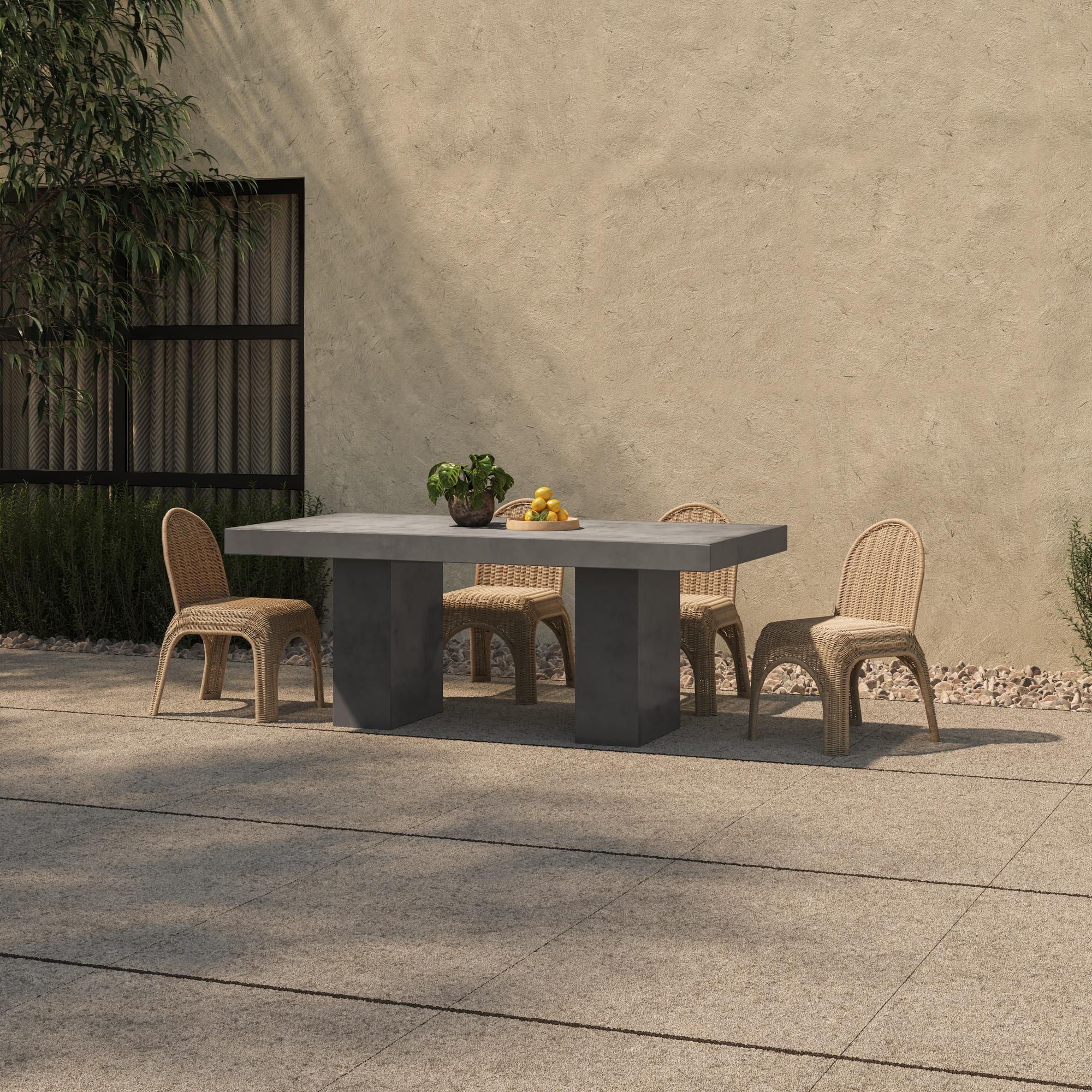 Kendall Outdoor Dining Chair Natural-Set of Two 9 Kendall Outdoor Dining Chair Natural-Set of Two - Image 9