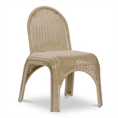 Alternative view of Kendall Outdoor Dining Chair Natural-Set of Two