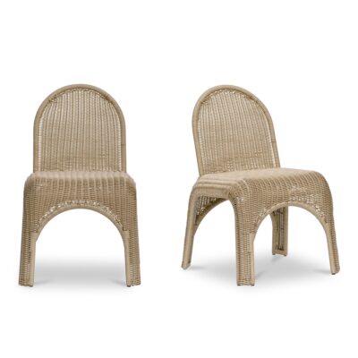 Kendall Outdoor Dining Chair Natural-Set of Two