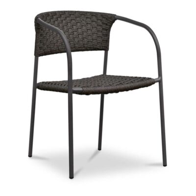 Alternative view of Zola Outdoor Dining Chair Dark Brown-Set of Two