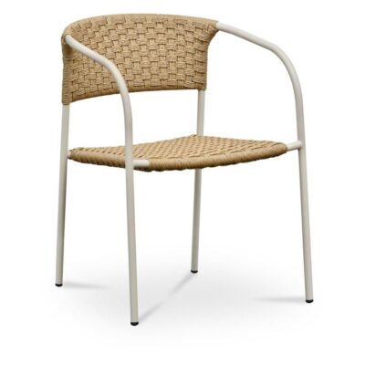 Alternative view of Zola Outdoor Dining Chair Natural-Set of Two