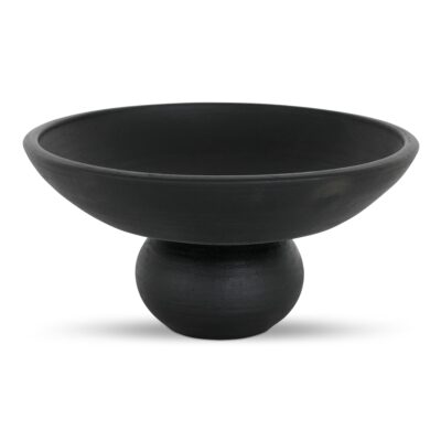 Asha Decorative Bowl Black Terracotta