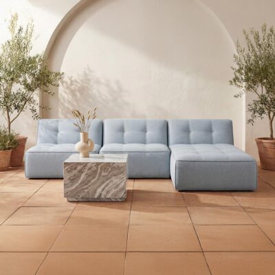 Alternative view of Lou Outdoor Coffee Table Light Brown