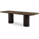 Daphne Dining Table Large Dark Emperador Marble - Image 3