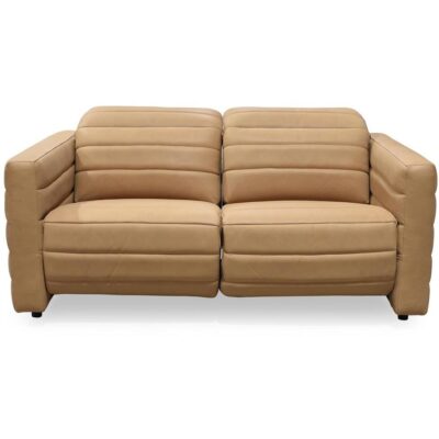 Juno Power Recliner Sofa Tan Leather