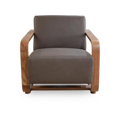 Eckersley Lounge Chair Cool Brown Leather