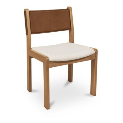 Alternative view of Carol Dining Chair Tan Leather Set of Two