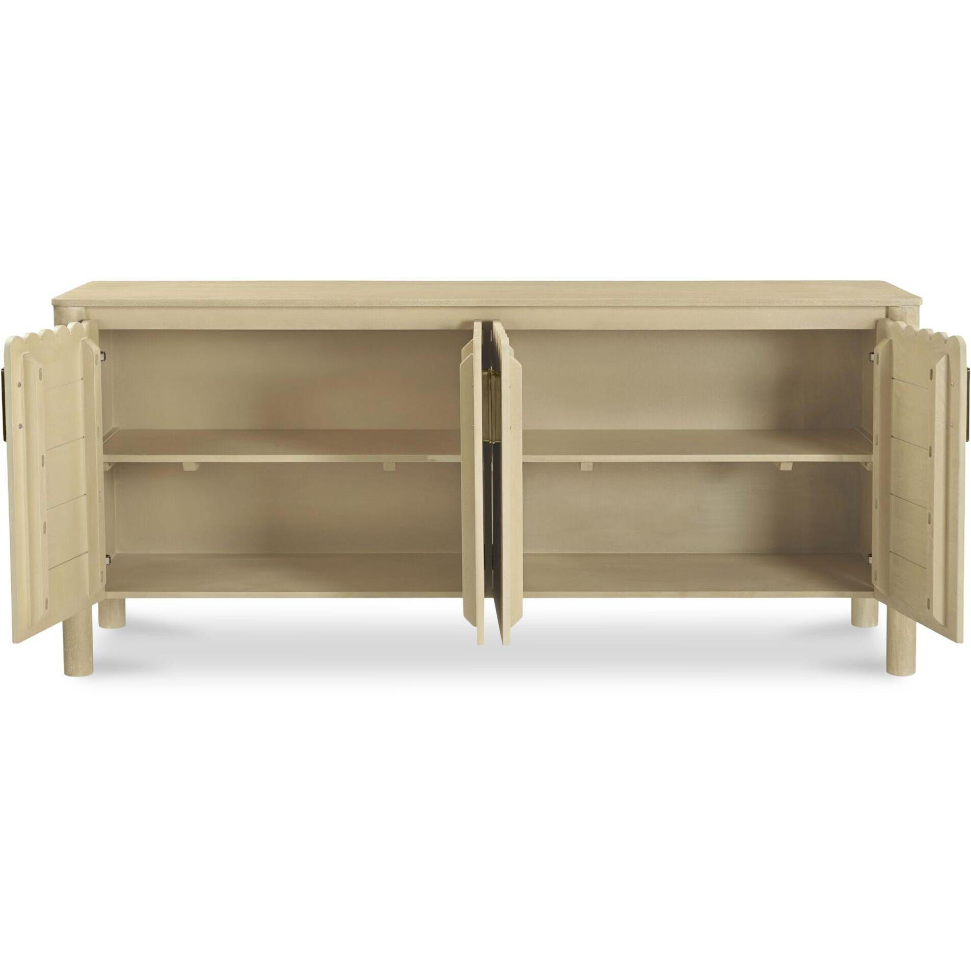 Wiley 4 Door Sideboard Natural 2 Wiley 4 Door Sideboard Natural - Image 2