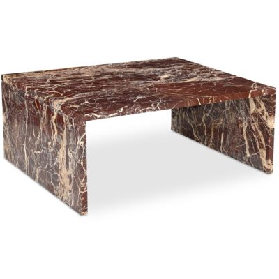 Alternative view of Rosa Coffee Table Rosso Levnato Marble
