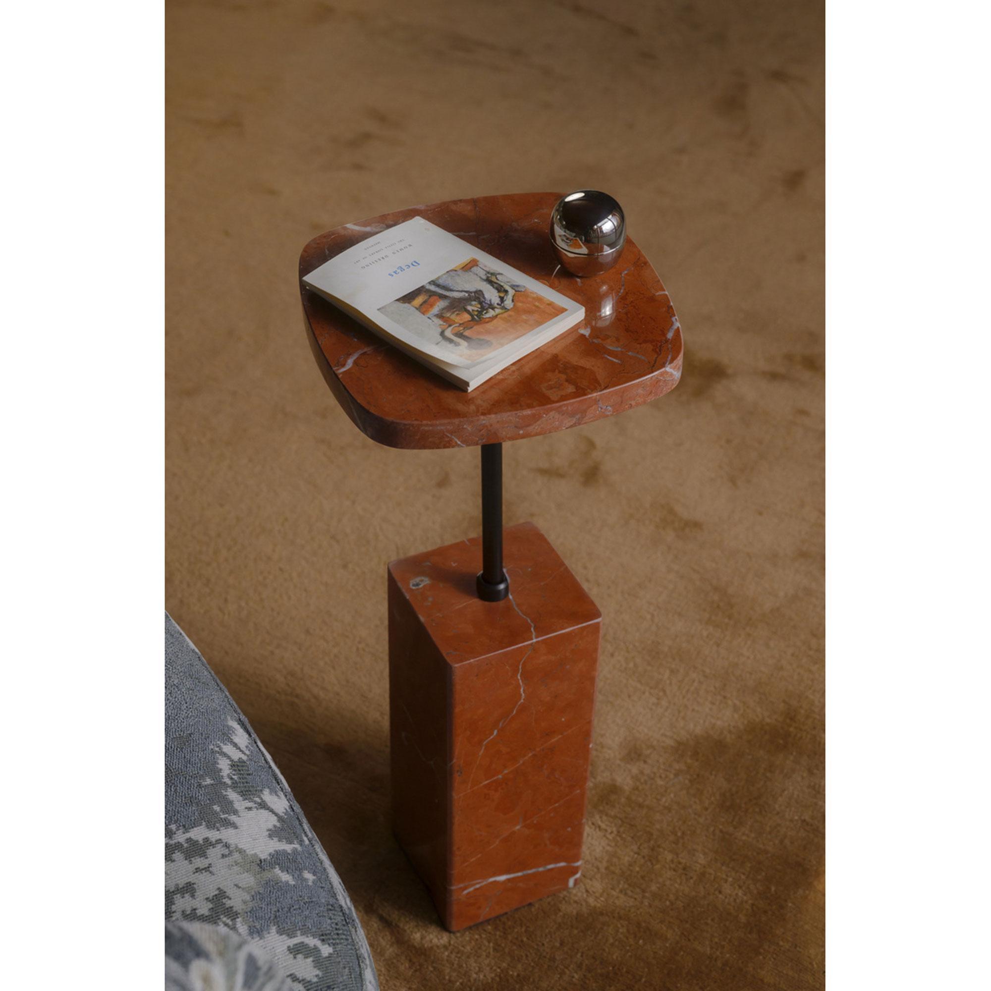 Caro Side Table Rosso Alicante Marble - Image 4