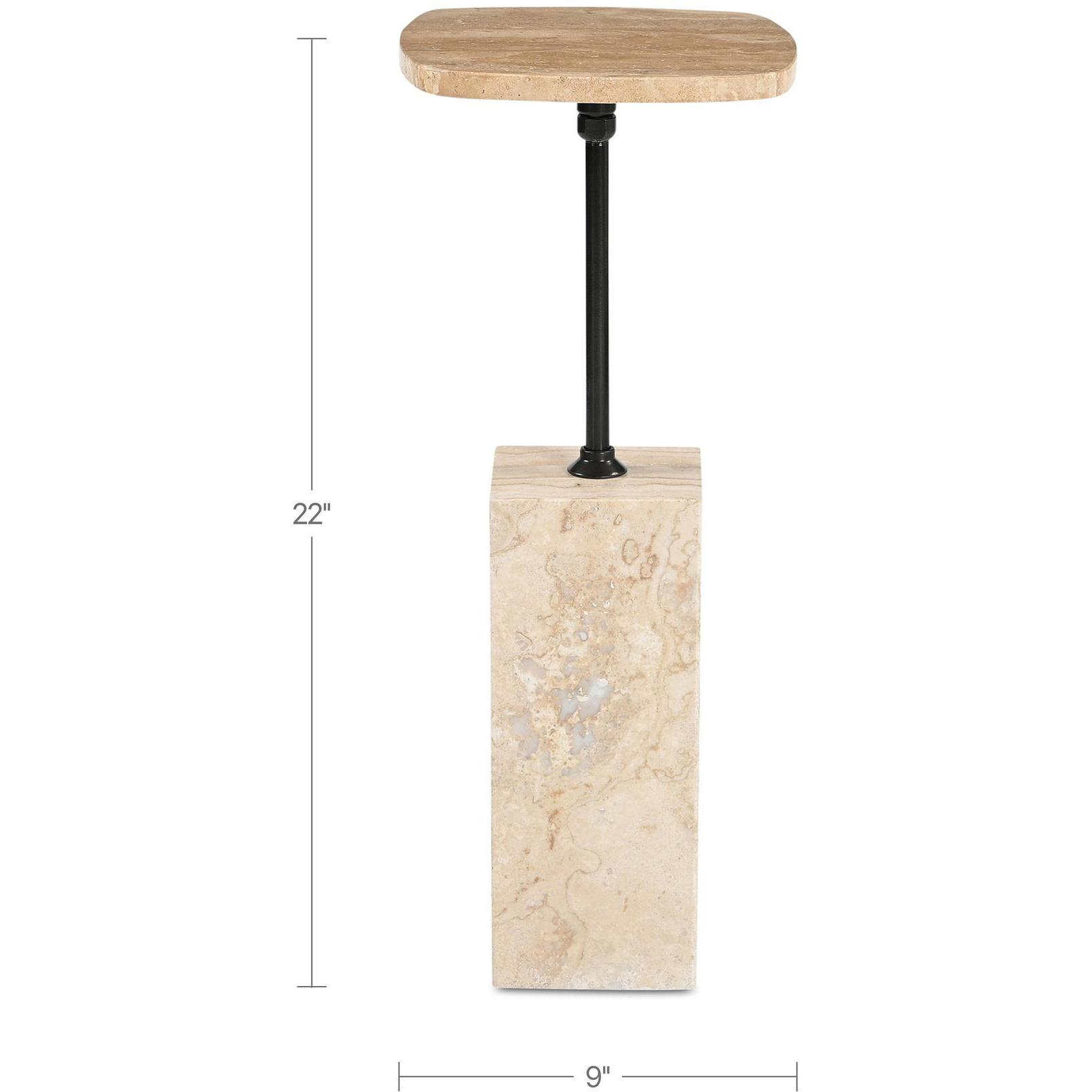 Caro Side Table Travertine - Image 5