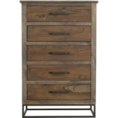 Alternative view of Natural Teca 5 Drawer Chest