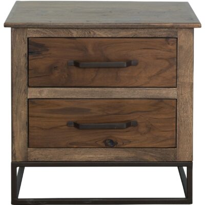 Alternative view of Natural Teca 2 Drawer Nightstand