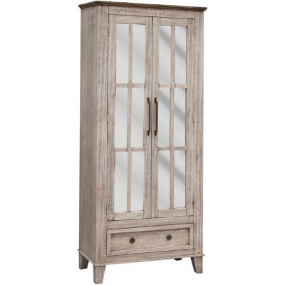 Sahara 1 Drawer 2 Glass Doors Cabinet