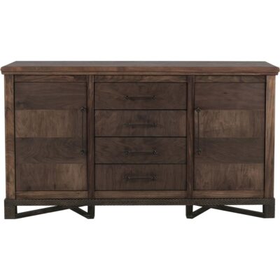 Alternative view of Walnut 4 Drawer & 2 Door Console