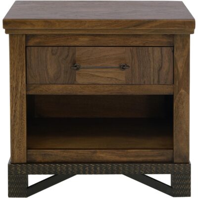 Alternative view of Walnut 1 Drawer 1 Shelf Nightstand