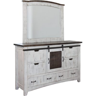 Alternative view of Pueblo 6 Drawer 1 Mesh Door Dresser