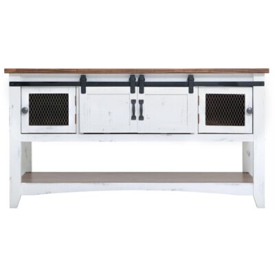 Alternative view of Pueblo 2 Sliding Doors 2 Metal Mesh Doors Sofa Table