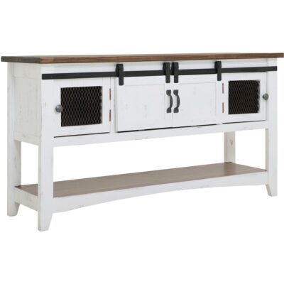 Pueblo 2 Sliding Doors 2 Metal Mesh Doors Sofa Table