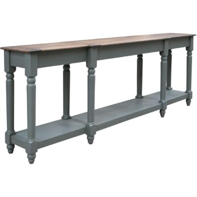 Tiffany 1 Shelf Sofa table 94"