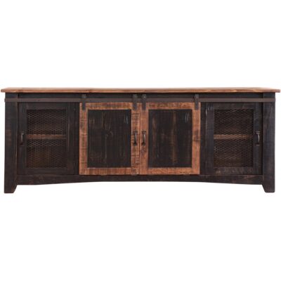 Pueblo 2 Sliding Doors 2 Mesh Doors 80" TV Stand