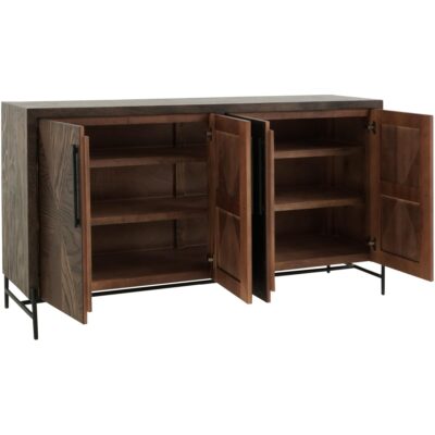 Alternative view of Black Verona 4 Door Console