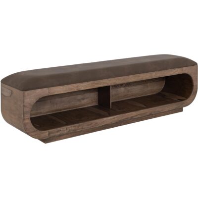 Balam Wooden Storage Bench