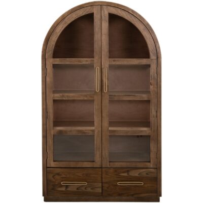 Balam 2 Drawer & 2 Glass Doors Cabinet