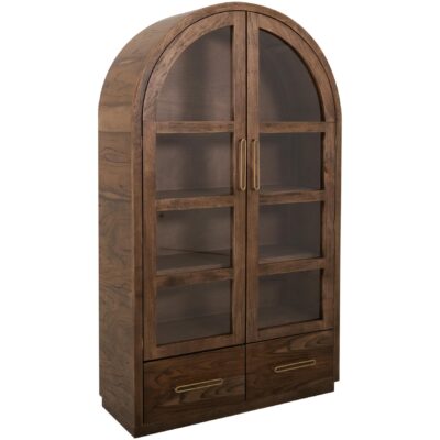 Balam 2 Drawer & 2 Glass Doors Cabinet