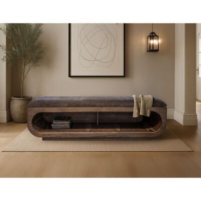 Alternative view of Balam Wooden Storage Bench