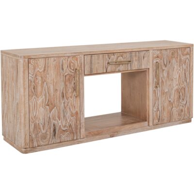 Balam 1 Drawer & 2 Door TV Stand for Fireplace